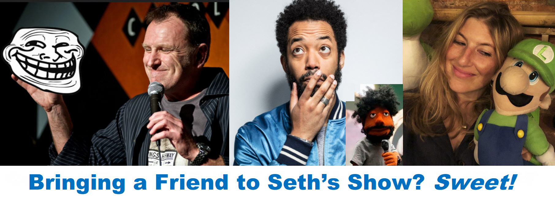 Colin Quinn, Wyatt Cenac, and Tara Summers: Seth Herzog's "Sweet"